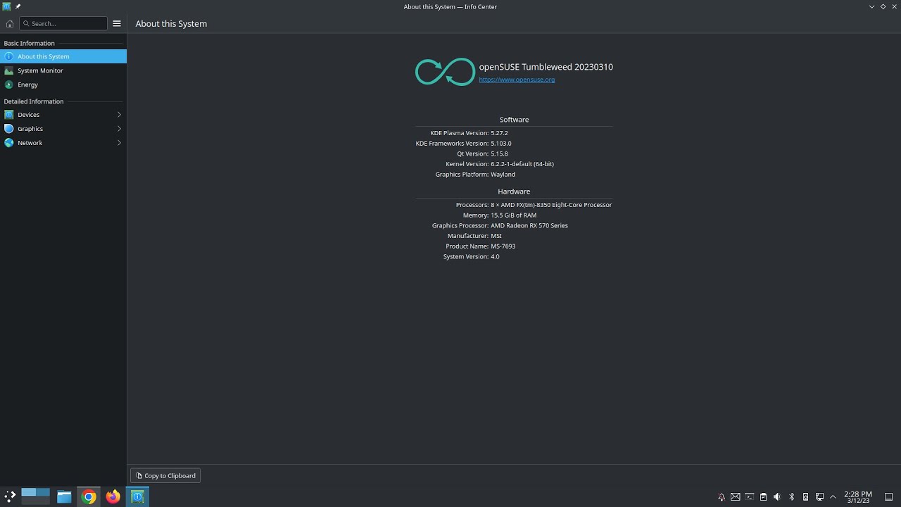 Switching to OpenSuse Tumbleweed