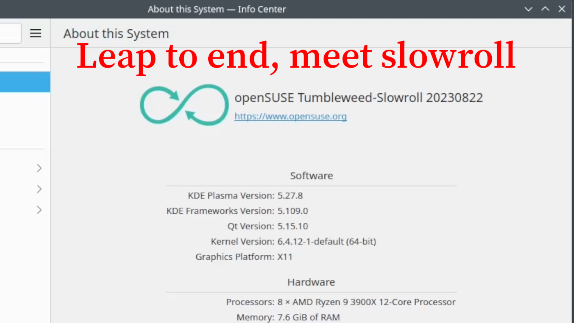 OpenSuse Leap to be discontinued, Introducing SlowRoll
