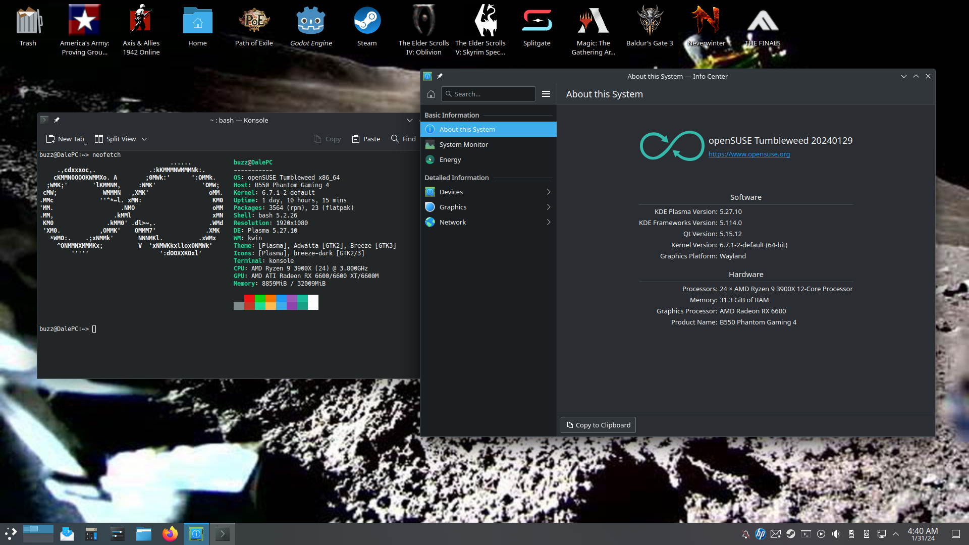 OpenSuse Tumbleweed KDE 1 year review, pros and cons